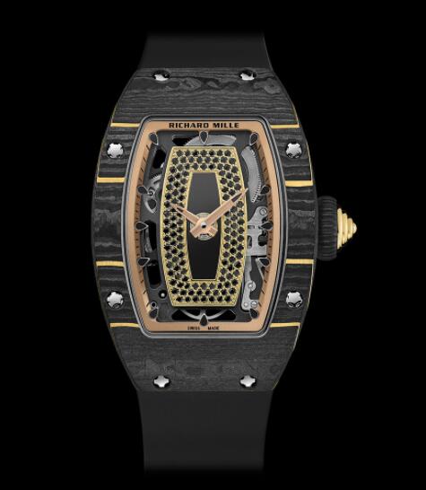 Best Richard Mille RM 07-01 Ladies Gold Carbon TPT Replica Watch
